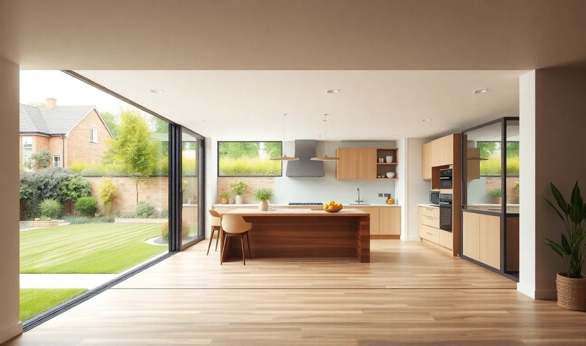 Beautiful rear extensions enhancing a suburban home with modern design elements.
