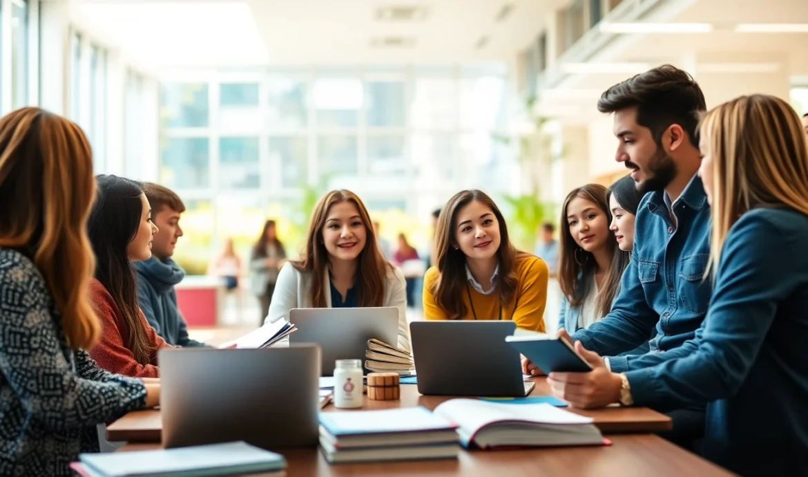 Erforschen Sie Alternativen Medizinstudium durch engagierte Studenten in einem modernen Campus.