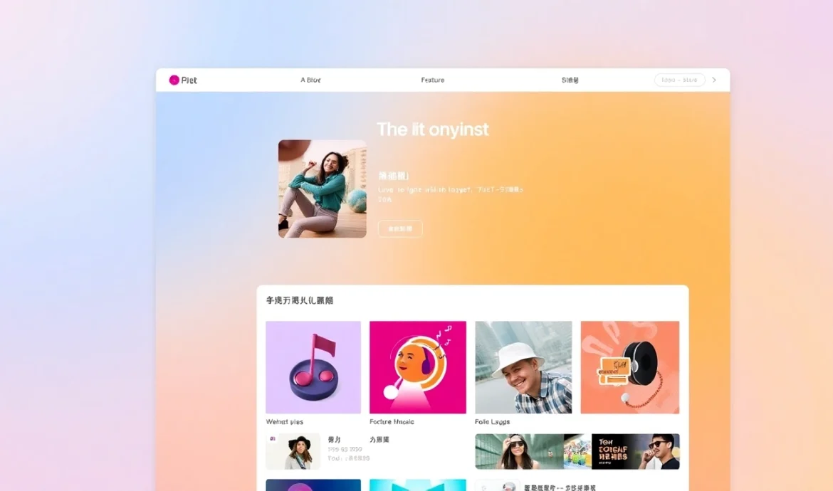 Explore features of 汽水音乐网页版 with a modern digital interface showcasing music streaming options.