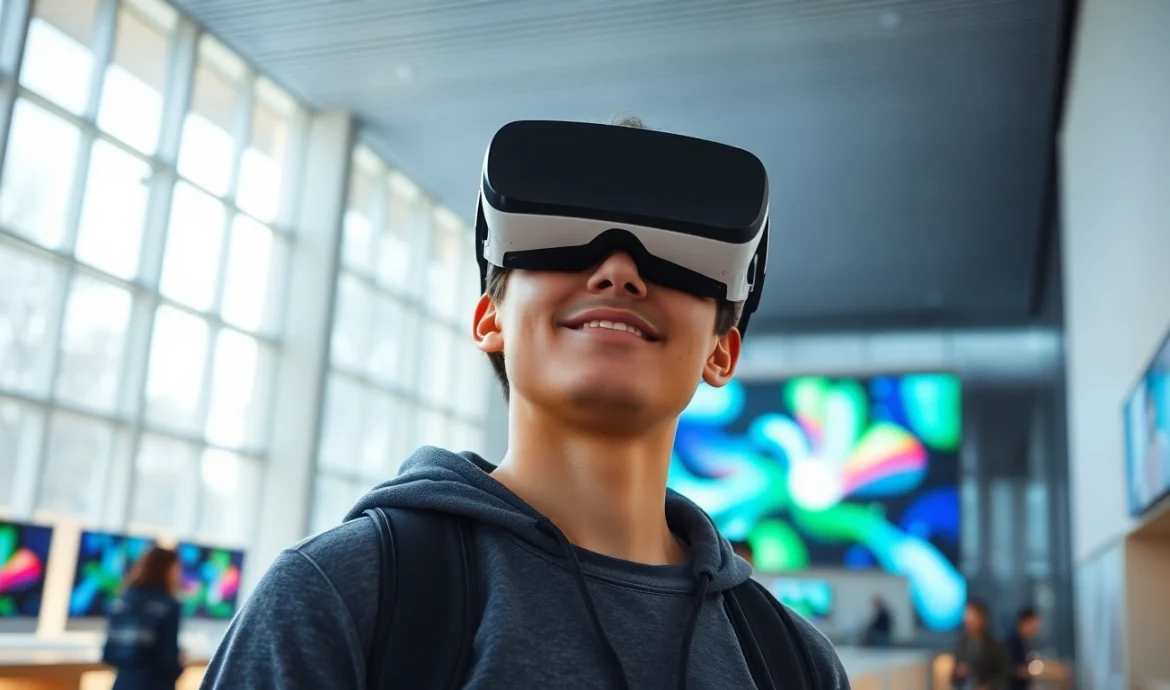 Experience the latest technology as you buy Apple Vision Pro in a stylish Apple Store.