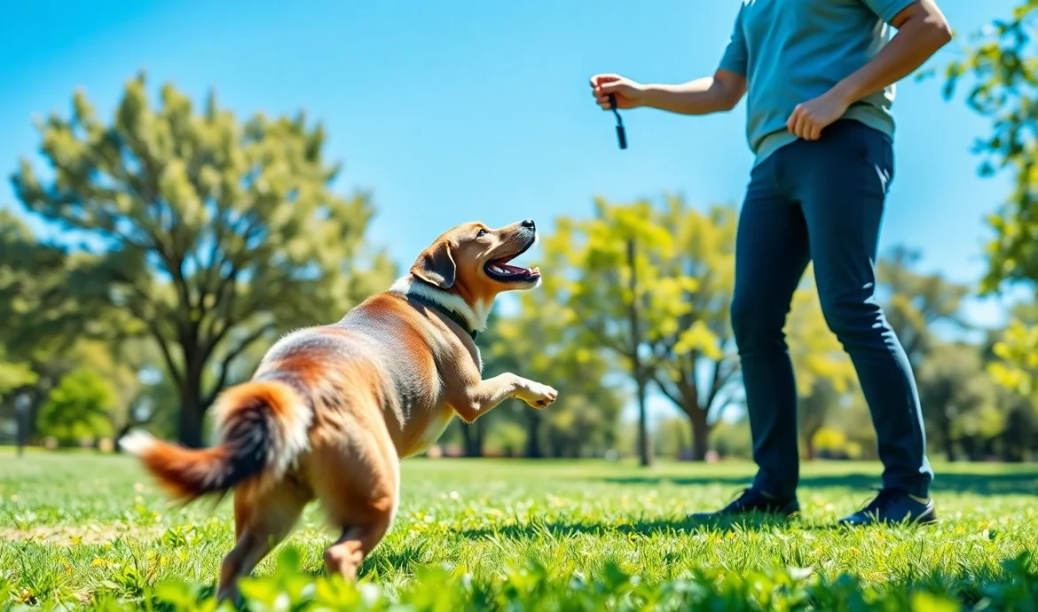 Engaging dog training session illustrating effective Dog Training Irvine techniques.