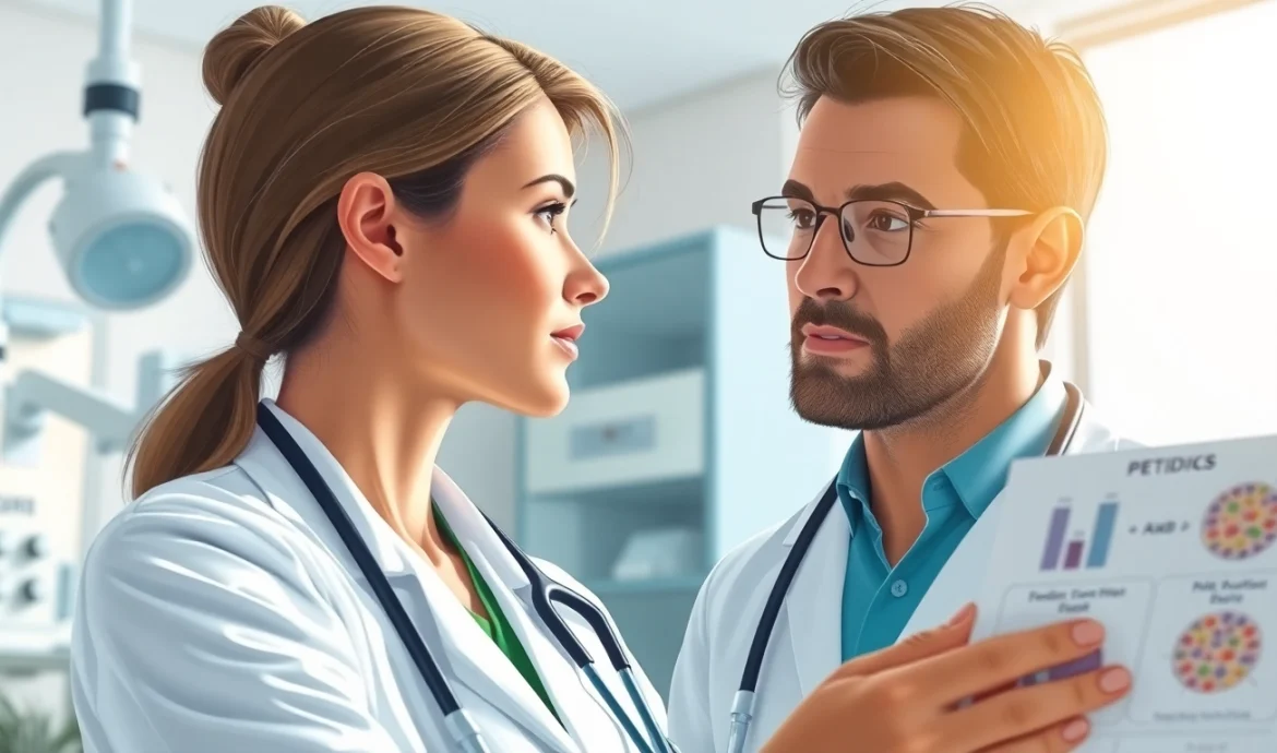 Explore Peptide Therapy consultation with a doctor, showcasing patient engagement in a professional setting.