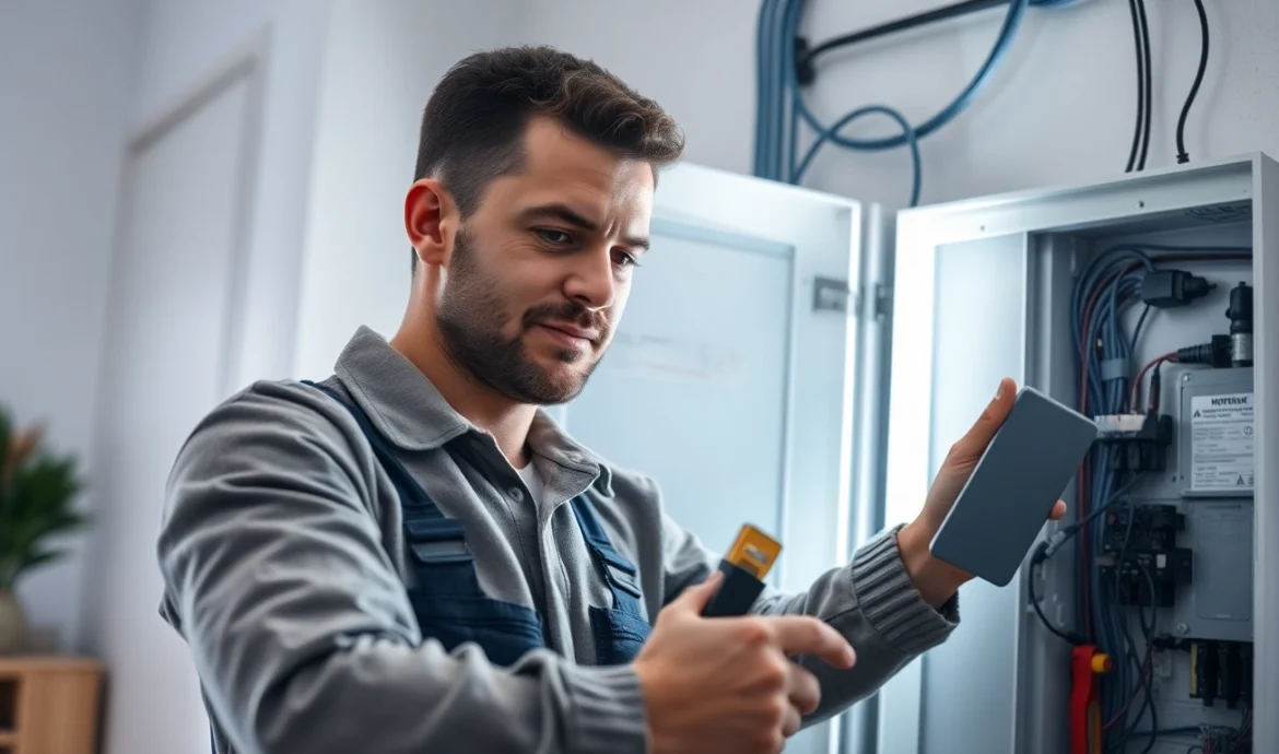 Inspecting an Electrical Panel Clearwater for safety and efficiency with professional tools.