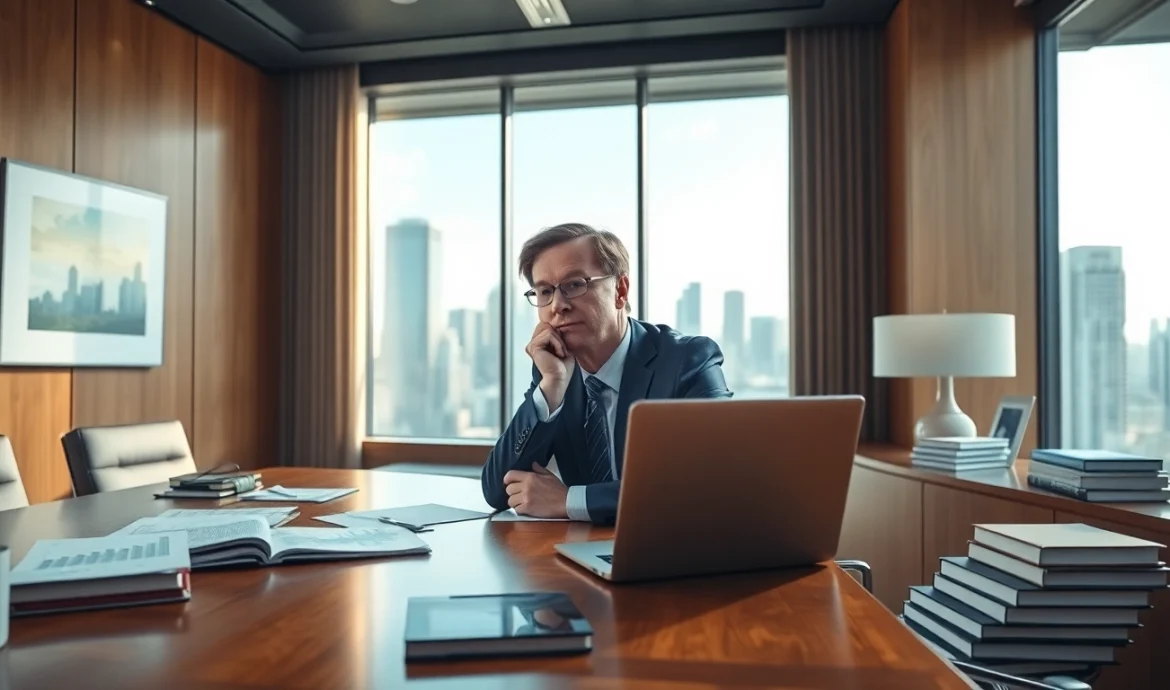 Analyze jd vance net worth in a professional office setting with financial documents.