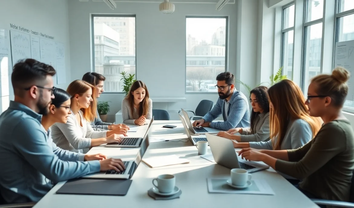 Strategi dax69 rtp digital marketing kolaboratif di kantor modern.